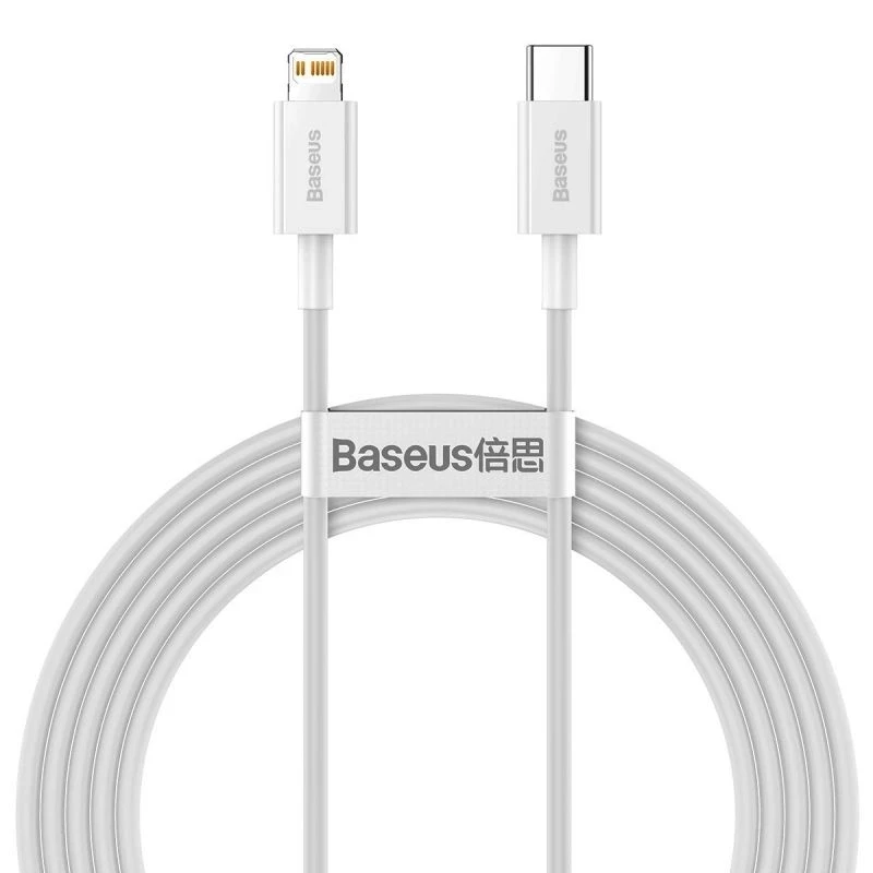 کابل تبدیل USB-C به لایتنینگ باسئوس مدل Superior Series 20W