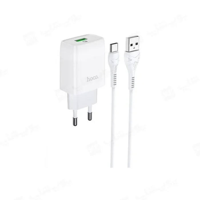 شارژر دیواری هوکو مدل C72Q به همراه کابل تبدیل USB-C