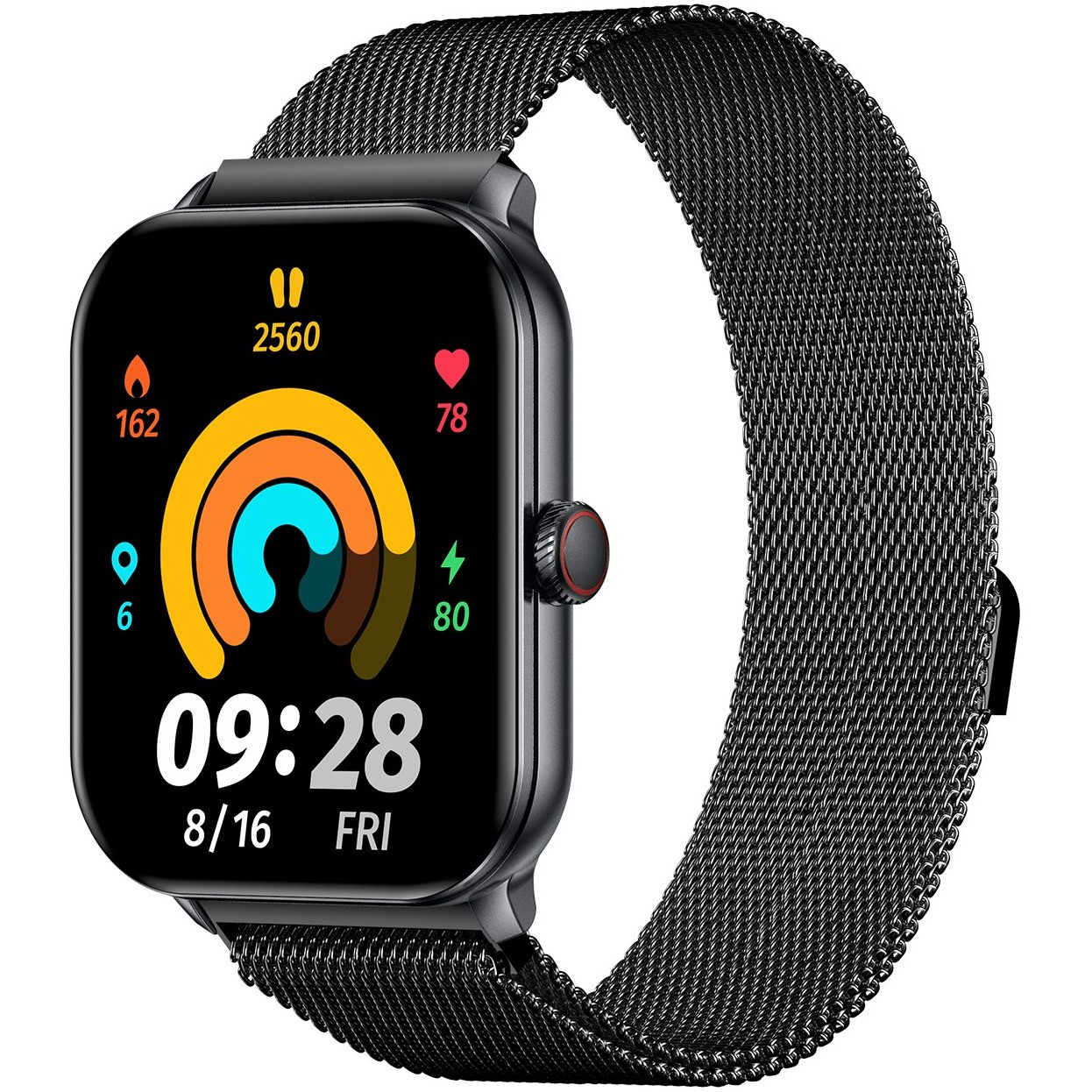 ساعت هوشمند شیائومی گلوریمی مدل GC Slim با بند استیل