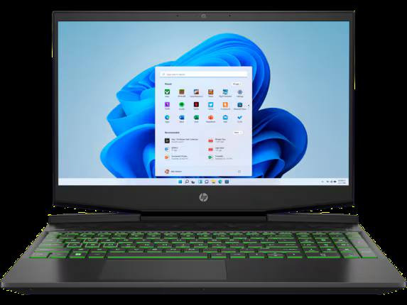 لپ تاپ کارکرده Hp pavilion gaming I5GEN10/16G.B/512G.B/4G.B