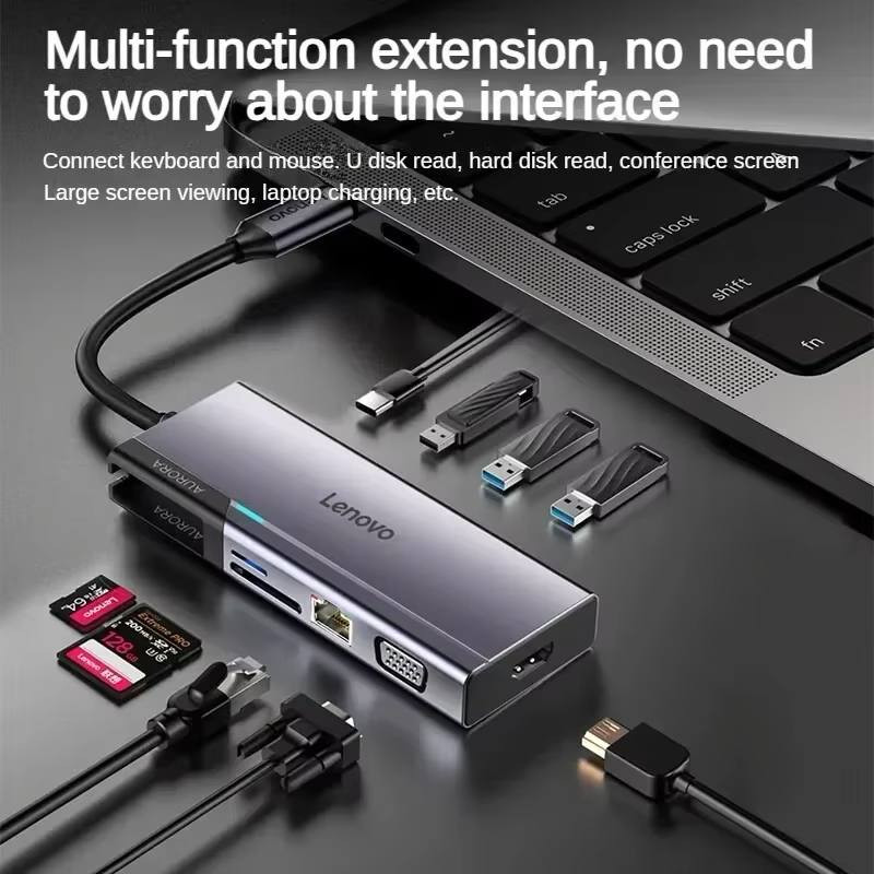 هاب چند منظوره Lenovo Aurora Type-C A10